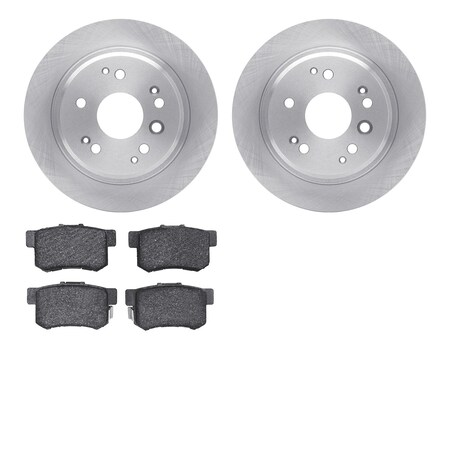 Dynamic Friction Company Rear Brake Rotors with 5000 Advanced Brake Pads 6502-58106